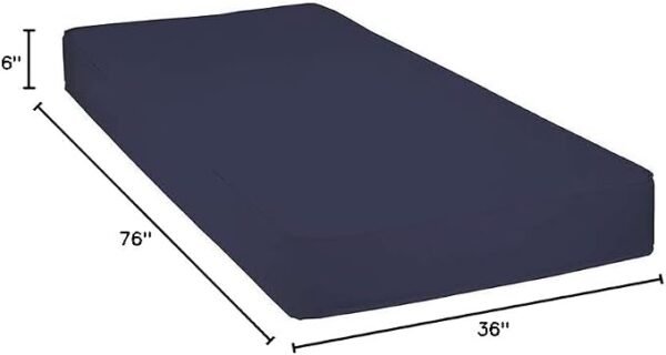 Foam Hospital Bed Mattress for Pressure Redistribution - High Density Foam for Deep Immersion - Low to Moderate Bed Sore Treatment Mattresses - 36" x 84" x 6"
