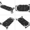 250 LBS Pet Rescue Stretcher with 2 Wheels, Dog Transport Stretcher Large Dog Wheelchair Emergency Dog Rescue Carrier Animal Trolley Cart Foldable, 45 L X 21 W inches