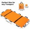 Portable Transport Stretcher with 12 Rubber Handles & Carrying Bag – Dog Stretcher & Gurney, Patient Animal Mover for Emergency Casualty Evacuation, 400lbs Capacity（Black）