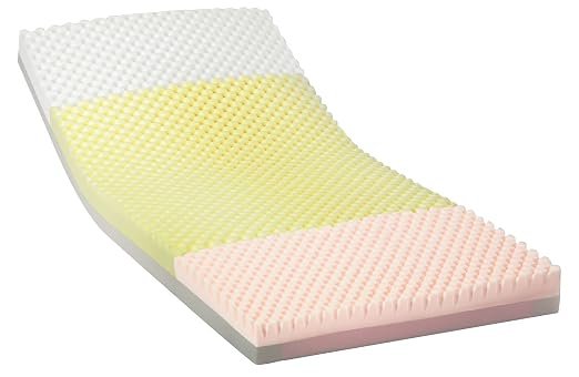 Invacare Hospital Bed Mattress, Solace Prevention Mattresses, Dual-Layer Foam with Zoned Pressure Relief, Fortress Cut Top, Fluid-Resistant Waterproof Cover & Welded Zipper, Made in USA (36"x84"x6")
