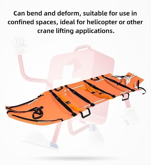 Multifunctional Rescue Stretcher, Portable Folding Stretcher, roll Stretcher, Light Weight, Outdoor lifesaving, Rescue and Firefighting (EVA)