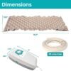 610wgFVz0wL._AC_SX679_ Alternating Air Pressure Ulcer Relief Mattress Pad for Bed Sore Prevention, Air Mattress for Hospital Bed with 130 Leak-Proof Cells, Silent Pump, Easy Clean Surface,