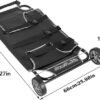250 LBS Pet Rescue Stretcher with 2 Wheels, Dog Transport Stretcher Large Dog Wheelchair Emergency Dog Rescue Carrier Animal Trolley Cart Foldable, 45 L X 21 W inches