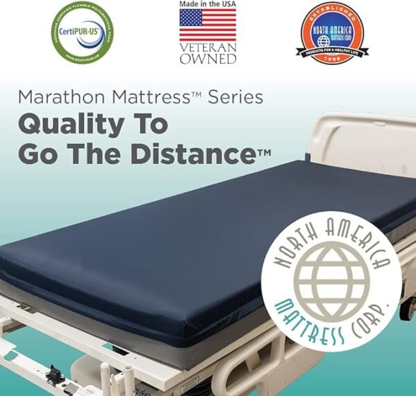 61DHZ6CMRpL._AC_SX679_ Mattress by NAMC Assure II 75" X 35" X 6" Hospital Bed Mattress