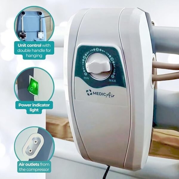 61HAVUNRzKL._AC_SX679_ Alternating Air Pressure Ulcer Relief Mattress Pad for Bed Sore Prevention, Air Mattress for Hospital Bed with 130 Leak-Proof Cells, Silent Pump, Easy Clean Surface,