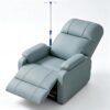 Adjustable Phlebotomy Chair, Waiting Room Reception Chairs with Iv Stand, Leather Medical Chair, Fully Reclining Infusion Chair, for Hospitals, Clinics