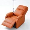 Adjustable Phlebotomy Chair, Waiting Room Reception Chairs with Iv Stand, Leather Medical Chair, Fully Reclining Infusion Chair, for Hospitals, Clinics