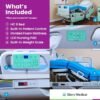 HopeFULL HC‑9 EZ‑Turn ICU Hospital Bed with Lateral Tilting, 12‑Piece 4.7" Foam Mattress, LINAK Motor, Built‑in Weight Scale, Central Locking, Patient‑Lift Compatible