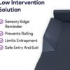 Hospital Bed Foam Mattress Cover With Defined Bed Rails - 36" x 80" x 6" x 3" Rails - Fall Prevention Bed Rails Cover - Patient Safety And Assistance - Low Intervention Solution Transformation