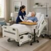 Premium Hospital Bed - 5 Function Full Electric ICU Medical Beds with 4.7" Foam Mattress, JIECANG Motors, CPR/One-Click Recovery, Includes (2X) Bed Sheet (Premium 5 Function Plus)