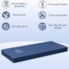 ESHINE Hospital Bed Mattress - Medical Bed Mattress for Back Pain with Waterproof Cover, Home Care Memory Foam,80" x 36" x 6", Maximum Weight 450 lbs