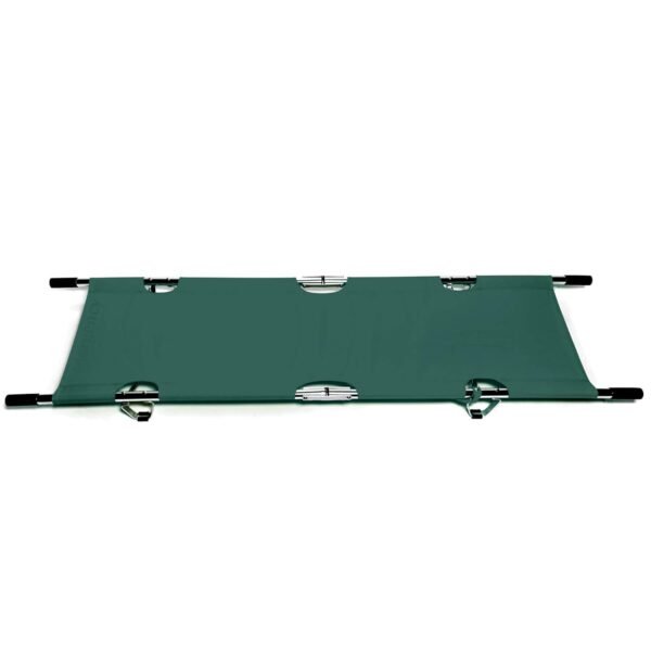 Folding Stretcher Made from Top Grade Aluminum Alloy Gurney Stretcher with Heavy Duty Handles Medical Stretcher with Rubber Feet Portable Stretcher for Patient Transport (Orange)