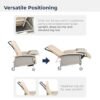 61niBqrsQ3L._SX522_ Drive Medical 3 Position Geri Chair Recliner, Reclining Chair with Armrests and Tray, Tan