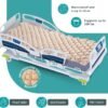 Replacement Alternating Air Pressure Mattress Pad - Silent Pump, Water Proof Air Mattress for Hospital Bed, Hospital Bed Mattress Topper, Colchón Antiescaras - Therapeutic Comfort