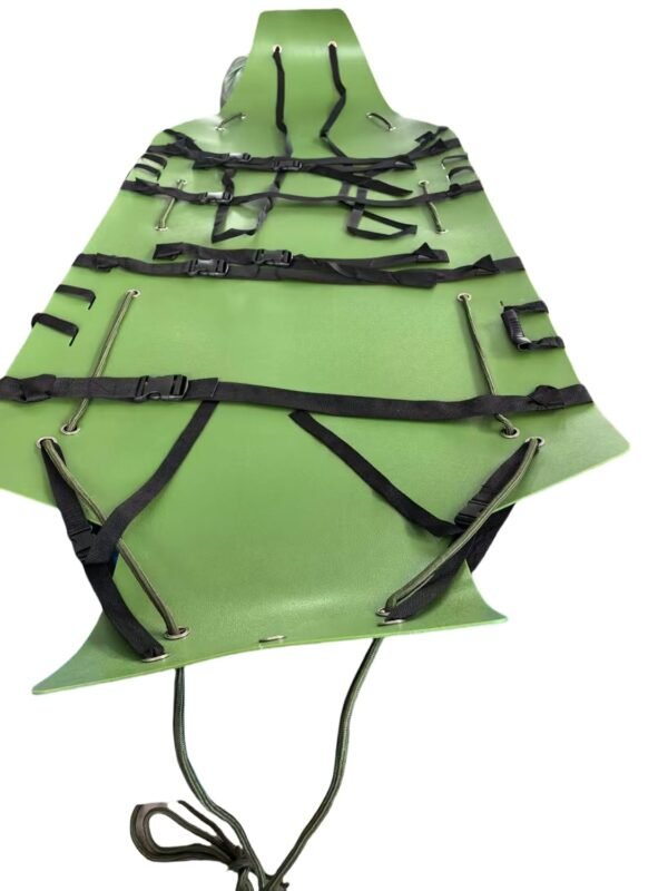 EVA Roll-Up Rescue Stretcher – Lightweight Foldable Stretcher with Multiple Handles and Straps for Aerial and Ground Evacuation (Green)