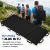 Portable Transport Stretcher with 12 Rubber Handles & Carrying Bag – Dog Stretcher & Gurney, Patient Animal Mover for Emergency Casualty Evacuation, 400lbs Capacity（Black）