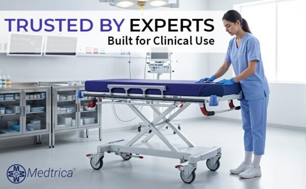 Comfort Line Stretcher/Gurney Replacement Mattress with Dartex 4-Way Stretch Pressure-Reducing Cover - Fits Stryker and Fits Hill-ROM Stretchers and Gurneys