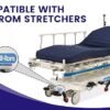 Comfort Line Stretcher/Gurney Replacement Mattress with Dartex 4-Way Stretch Pressure-Reducing Cover - Fits Stryker and Fits Hill-ROM Stretchers and Gurneys