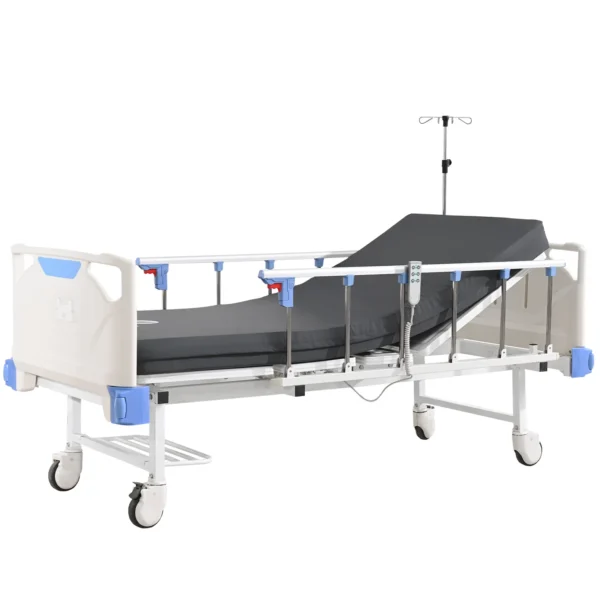 Full Electric Hospital Bed for Home Use, Multi-Position Electric Lift Design Adjustable Bed for Seniors, Bariatric Hospital Bed with Memory Foam Mattress & Safety Side Armrest - 600LBS, 40" x 79"