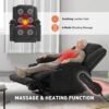 EONIX Wide Lay Flat Power Lift Recliner Chair for Elderly, Oversized Electric Recliner Lift Chair for Adults with Heat and Massage, Cup Holders, 400lbs Heavy Duty, Coffee