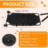 Heavy Duty 264LBS Large Dog Stretcher, 45x22 Foldable Pet Transport Stretcher with Noiseless Wheels, Veterinary Rescue for Injured & Senior Dogs
