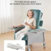 711bLqoSC5L._SX522_ VEVOR Geri Chair Recliner, 4-Position Reclining Geri Chair with 2 Trays, 250 lbs Capacity Trendelenburg Medical Recliner Chair with 4 Wheels for Hospital, Nursing Home, Geriatric Home Care
