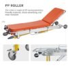 Aluminum Alloy Lightweight Automatic Loading Ambulance Stretcher, Folding Ambulance Gurney Stretcher Bed, Hospital Ambulance Stretcher Medical Emergency Trolley, Capacity 350 lbs (Blue)
