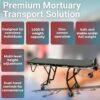 Model F1200 Multi-Level Bariatric Oversized Mortuary Stretcher | 1000 LB Capacity Cot with Roll-In Frame & Stair, Ideal for Funeral Homes, Mortuary Equipment & Cremation Transportation