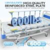DriveEy DAHAIY 3 Function Full Electric Hospital Bed, 600LBS Adjustable Hospital Beds for Home Use, Medical Bed for Seniors with Mattress, IV Pole, Frame, Special Needs Beds, Medical Equipment