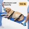 Veehoo Dog Stretcher for Large Dogs, Aluminum Alloy Portable Dog Transport Stretcher with Safety Straps, Non-Slip Handles, Waterproof Fabric, for Outdoor Rescue, Senior Dogs, or Hip & Joint Care