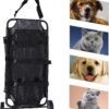 250 LBS Pet Rescue Stretcher with 2 Wheels, Dog Transport Stretcher Large Dog Wheelchair Emergency Dog Rescue Carrier Animal Trolley Cart Foldable, 45 L X 21 W inches
