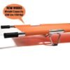 Folding Stretcher Made from Top Grade Aluminum Alloy Gurney Stretcher with Heavy Duty Handles Medical Stretcher with Rubber Feet Portable Stretcher for Patient Transport (Orange)