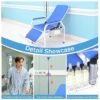 Adjustable IV Infusion Chairs, Lay Flat Medical Recliner Chairs, Hospital Nursing Chair, Waiting Room Comfortable Padded Seat, Load Capacity 330 lbs