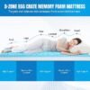 71RPv8XvT3L._AC_SX679_ HOMBYS 6" Thickness 5-Zone Memory Foam Hospital Bed Mattress with Side Guards 76"x36", Thick FDA Registered Medical Mattress for Fall Prevention, Pressure Relief & Pain Reduction, Home/Clinical Use