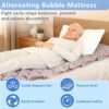 Alternating Air Pressure Mattress Pad for Bed Sores, Ulcers Relief & Redistribution, Bubble Cells Medical Twin Topper with Quiet Pump at Hospital or Home