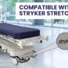 Comfort Line Stretcher/Gurney Replacement Mattress with Dartex 4-Way Stretch Pressure-Reducing Cover - Fits Stryker and Fits Hill-ROM Stretchers and Gurneys