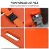 Spine Board Stretcher with Backboard Straps, Foldable Stretcher Medical Transport, Portable EMS Rescue Backboard Lightweight, 73x19.5in, Orange