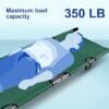 Folding Stretcher for Medical Emergency with Heavy Duty Handles, Straps and Carrying Case, High-Grade Aluminum Alloy Portable Travel Emergency Medical Stretcher for Patient Transport (Green)