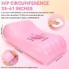 Junkin BBL Bed After Surgery for Sleeping Mattress with Hole Brazilian Butt Lift Recovery Pillow Pink Inflatable Chair for Butt Post Surgery Air Mattress Sofa Couch for Sitting Sleeping Relaxation