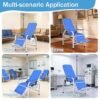 Adjustable IV Infusion Chairs, Lay Flat Medical Recliner Chairs, Hospital Nursing Chair, Waiting Room Comfortable Padded Seat, Load Capacity 330 lbs