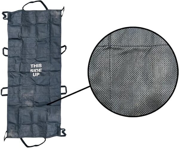 The Original Rescue Essentials Brand QuikLitter, Black Nylon Handles, Non-Woven Fabric, 500 Lb Rated, Low Cost, Disposable for Patient Transfer, Casualty Evacuation