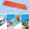 Spine Board Stretcher with Backboard Straps, Foldable Stretcher Medical Transport, Portable EMS Rescue Backboard Lightweight, 73x19.5in, Orange