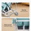 71woAnJb9cL._SX522_ VEVOR Geri Chair Recliner, 4-Position Reclining Geri Chair with 2 Trays, 250 lbs Capacity Trendelenburg Medical Recliner Chair with 4 Wheels for Hospital, Nursing Home, Geriatric Home Care