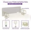 Customize Your OWN Bed Package] Full Electric Hospital Bed for Home Use - Choose Mattress, Color, Rails and More - Ultra Low 7" - 31" Height Range, 36"-42"-48" Expandable Width, Adjustable Length