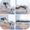 Careboda Premium 5 Function Full Electric Hospital Bed, Hospital Bed with PU Advanced Mattress, Quiet Wheels & IV Pole, ICU Electric Medical Bed with Core Motor, 85" x 41", 530lbs, Hospital & Home Use