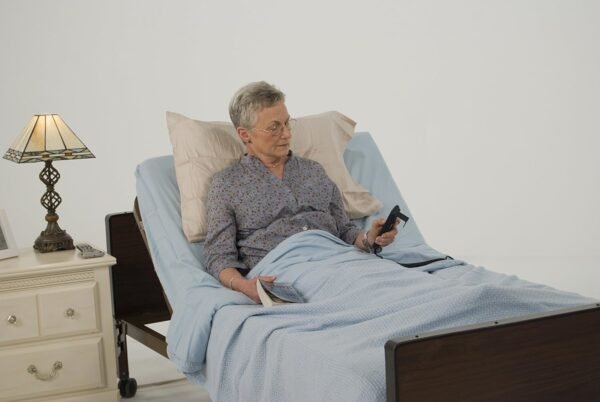 Drive Medical Delta Ultra Light Semi Electric Bed Therapeutic Support Mattress, Full Rails