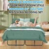 Full Size Folding Bed with Mattress for Adults 75X54 Rollaway Fodable Guest Room School College Dorm Office Hotel Hospital Spare Temporary Bed on Wheels for Guest Student