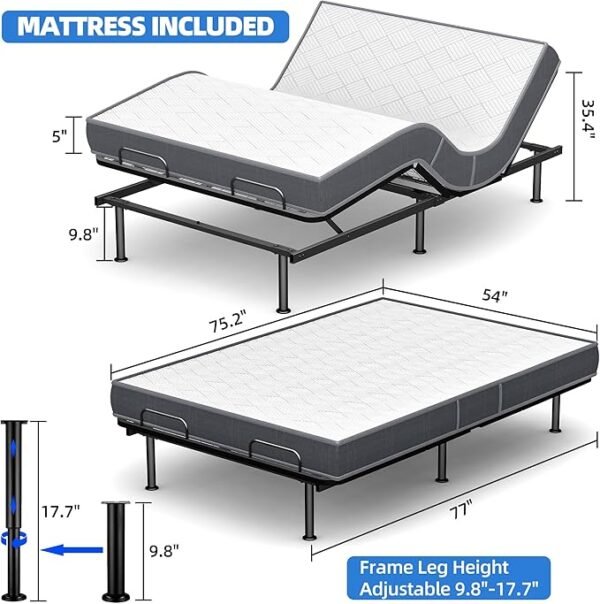 Full Size Folding Bed with Mattress for Adults 75X54 Rollaway Fodable Guest Room School College Dorm Office Hotel Hospital Spare Temporary Bed on Wheels for Guest Student