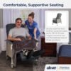 Drive D574-CHAR 3 Position Geri Chair Recliner, Charcoal