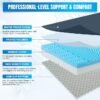 81Nrvt0ardL._AC_SX679_ HOMBYS 6" Thickness 5-Zone Memory Foam Hospital Bed Mattress with Side Guards 76"x36", Thick FDA Registered Medical Mattress for Fall Prevention, Pressure Relief & Pain Reduction, Home/Clinical Use